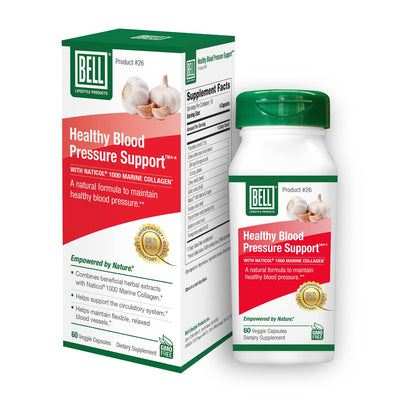 Bell Healthy Blood Pressure Support™ Unique Blend - Natural Blend of Green Coffee Bean Extract Garlic & Celery Seed Extract Supplements- 60 Capsules Vegan Non-GMO