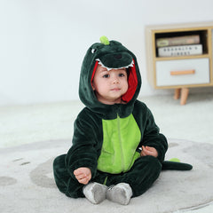 Flannel Animal Shape Baby Jumpsuit for Autumn/Winter