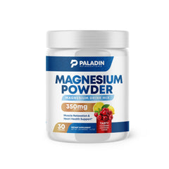 Paladin Nutraceuticals Magnesium Powder - Anti-Stress Drink Mix for Calm & Regularity - Magnesium Citrate Supplement - Relaxation Muscle & Heart Support - Cranberry Lemonade Flavor - 30 Servings