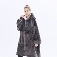 Fleece Hoodie and Blanket Combination Set